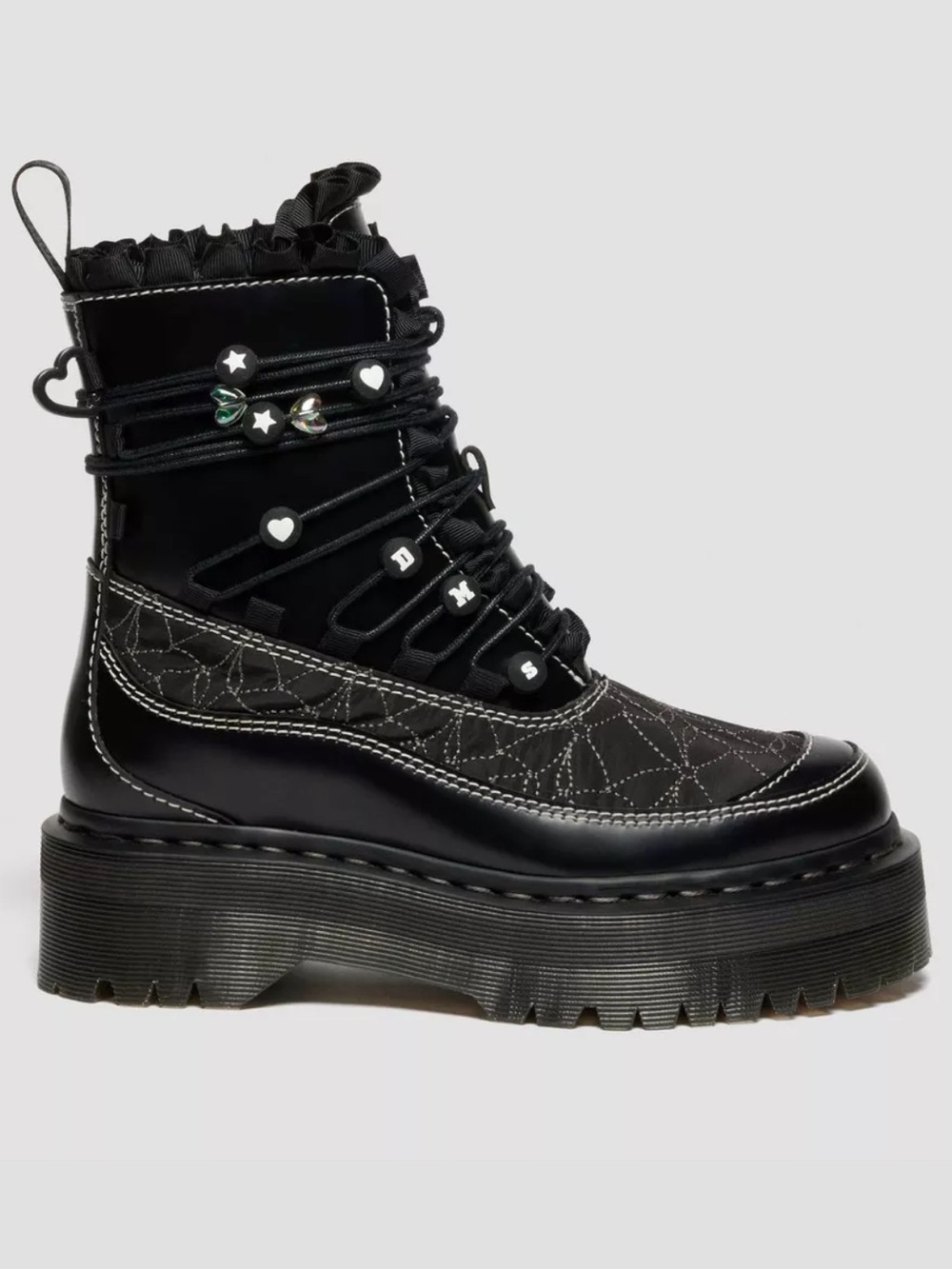 Dr. Martens Jadon Frill Smooth Leather Platform Women’s size 8 NEW!!!
